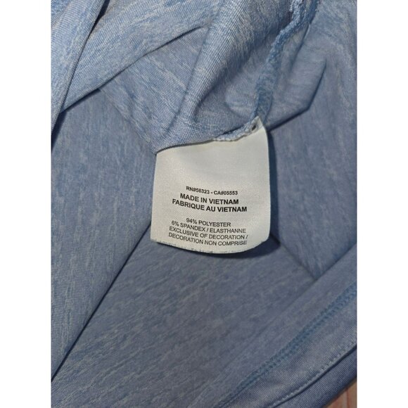 Nike Dri-Fit Mens Light Blue Polo Shirt Size XL Polyester Golf Shirt - Picture 7 of 8